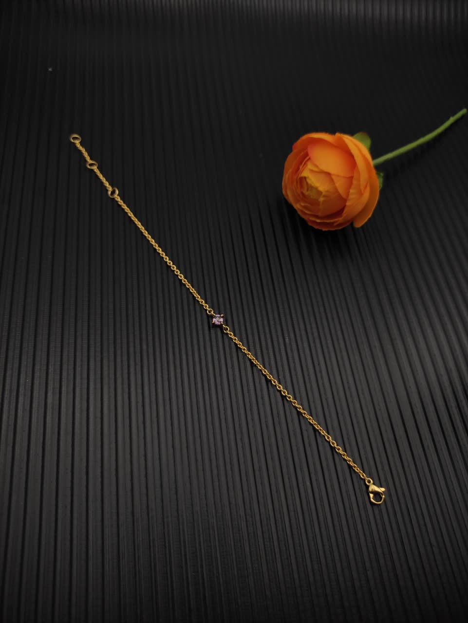 David Yurman Gold Bracelet with Amethyst Gemstone